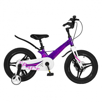фото Детский двухколесный велосипед maxiscoo space 16" делюкс , фиолетовый