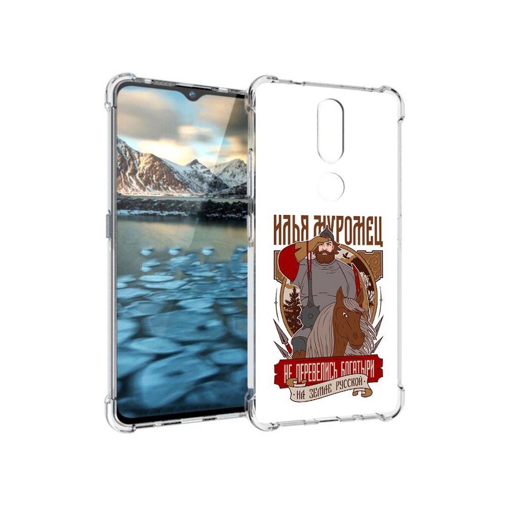 

Чехол MyPads Tocco для Nokia 2.4 Илья Муромец (PT227049.107.92), Прозрачный, Tocco