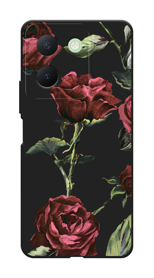 

Чехол Awog на Vivo Y27s "Бордовые розы фон", Бордовый, 269752-1
