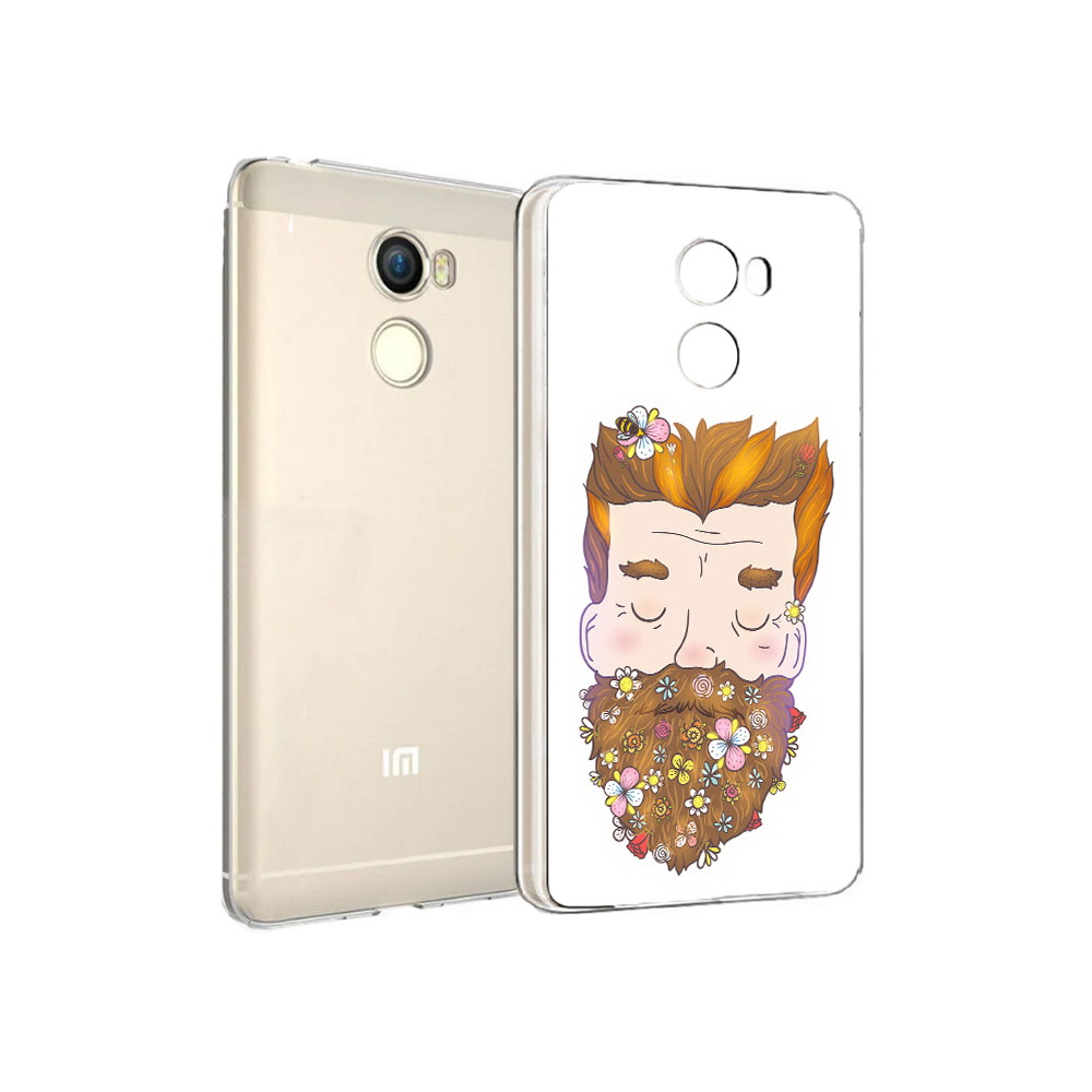 

Чехол MyPads Tocco для Xiaomi Redmi 4 мужчина с цветами в бороде (PT47306.287.489), Прозрачный, Tocco