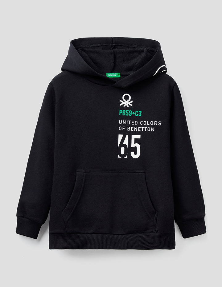 

Толстовка для мальчиков Benetton цв. черный р.140, 21A_3J68C2285