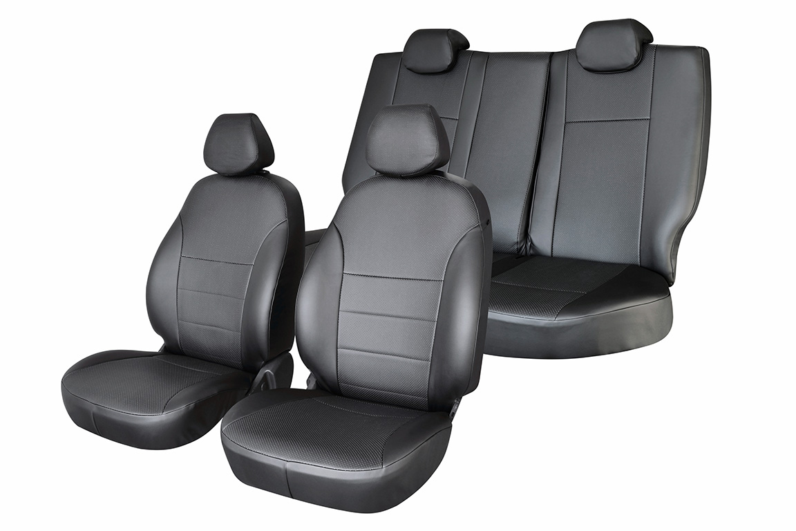 

Модельные чехлы салона Hyundai Tucson (2004-2009) Экокожа черная, Черный