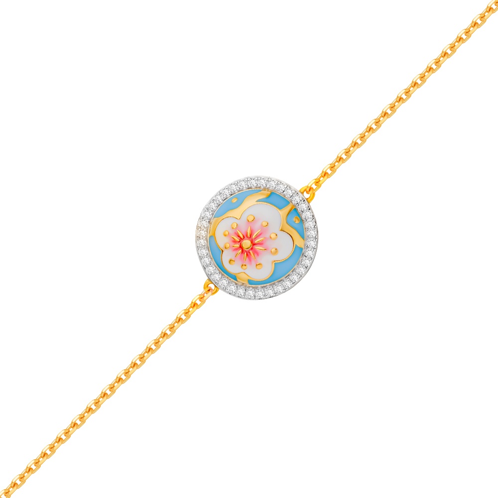 

Браслет из серебра с фианитом/эмалью р.  585Gold 705000955, 705000955