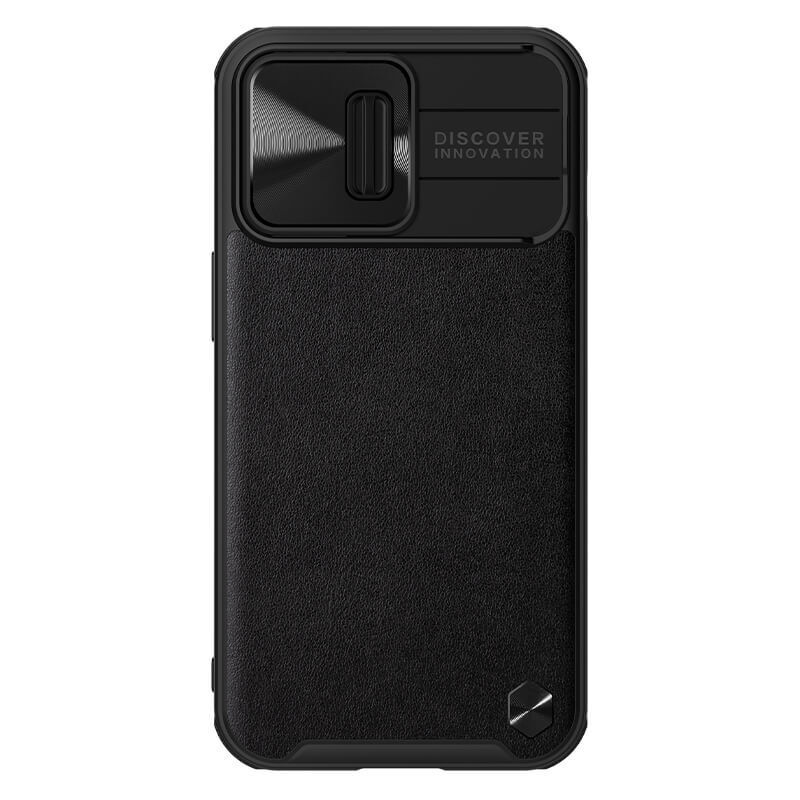 фото Чехол nillkin camshield leather case с защитой камеры для iphone 13 pro (зеленый)