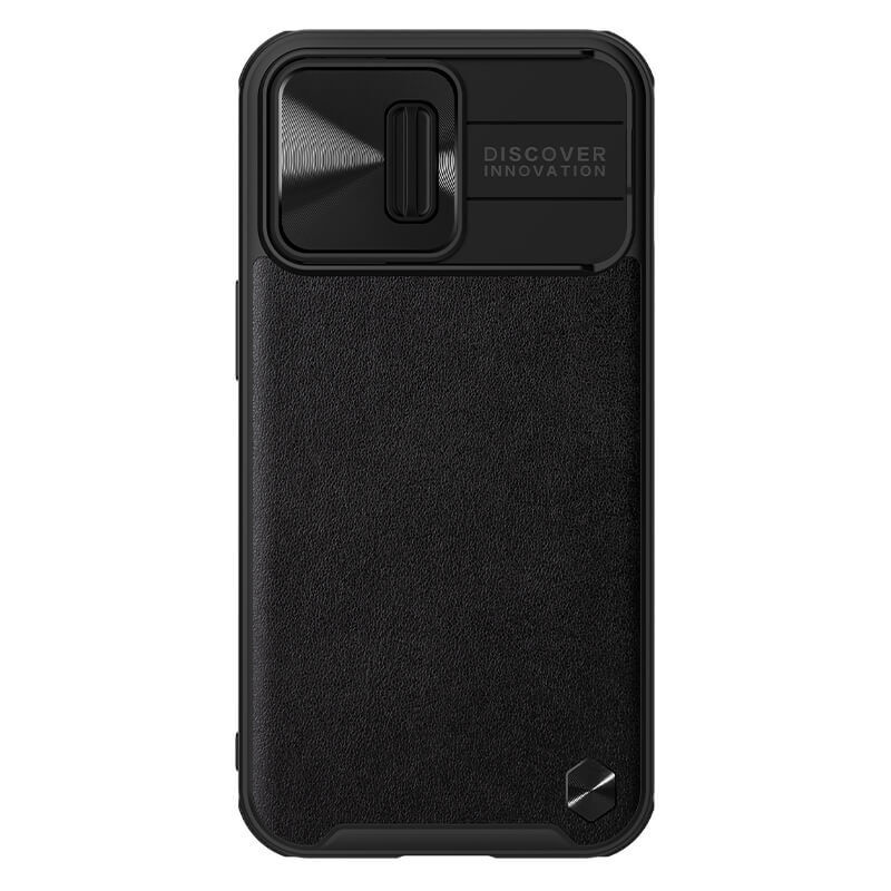 фото Чехол nillkin camshield leather case с защитой камеры для iphone 13 pro (фиолетовый)