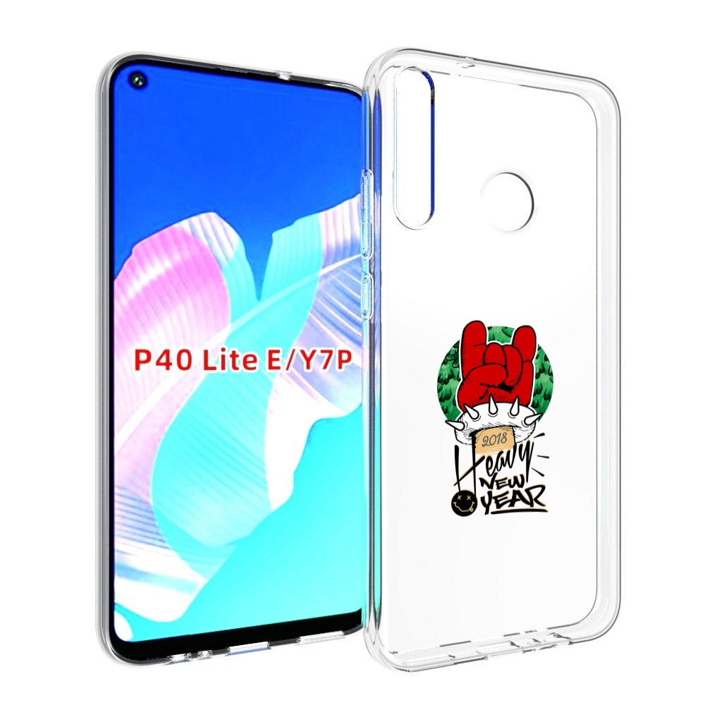 

Чехол бампер MyPads Гангстер новый год для Huawei P40 Lite E., Прозрачный, Tocco