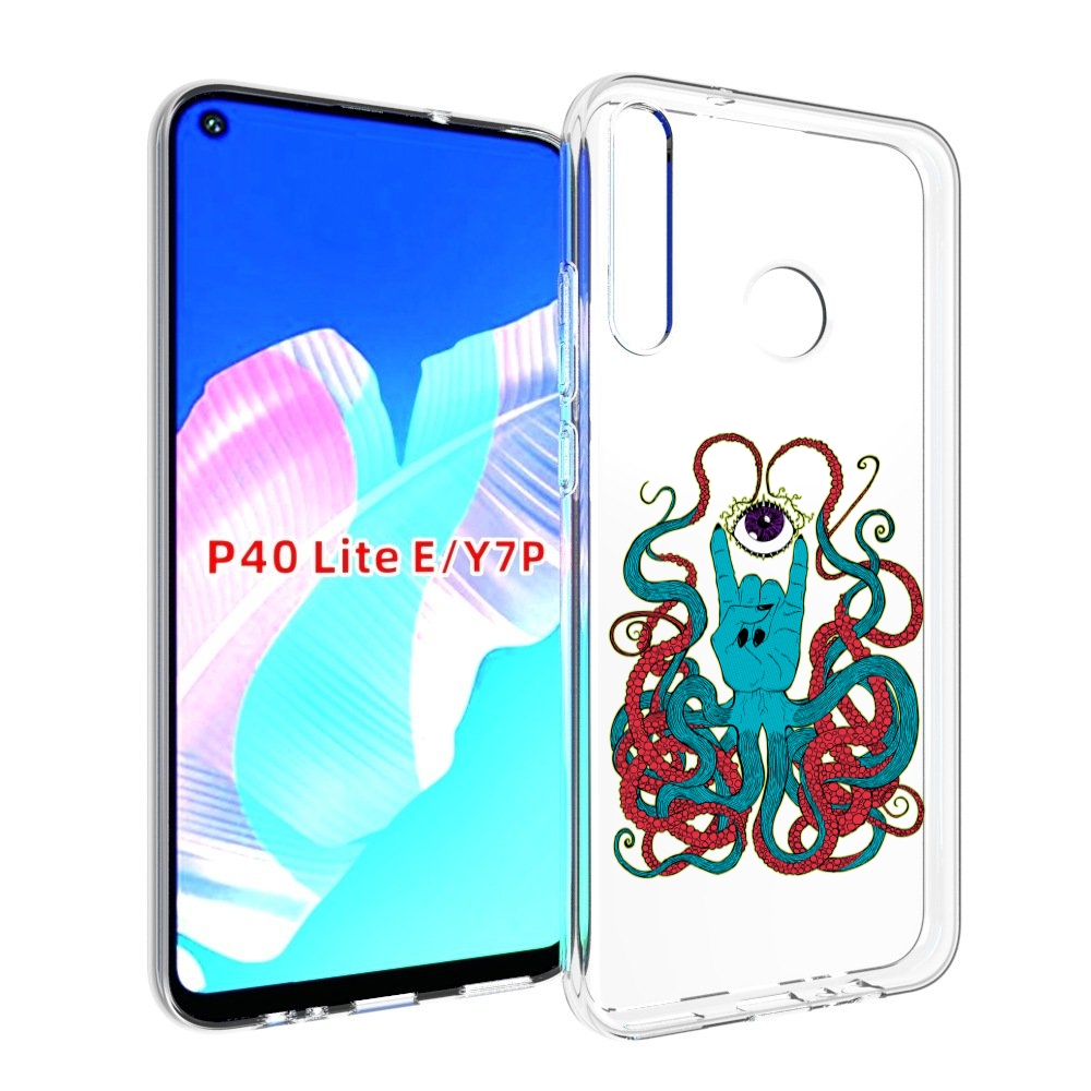 

Чехол бампер MyPads осьминог-рука абстракция для Huawei P40 Lite, Прозрачный, Tocco