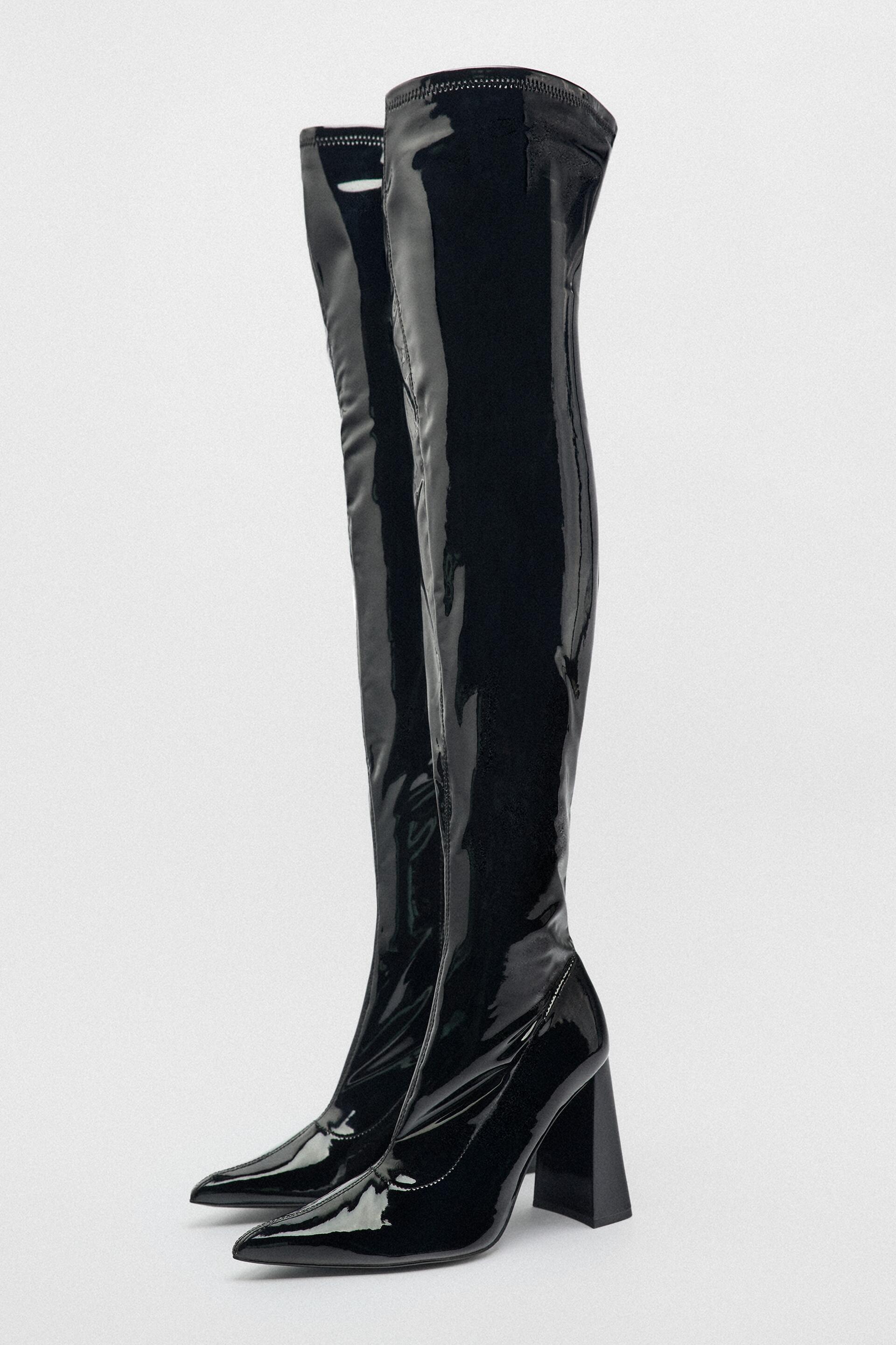 

Ботфорты женские ZARA 181843 черные 38 RU (доставка из-за рубежа), 181843