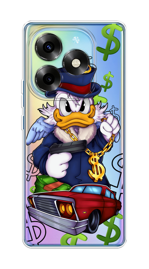 

Чехол на Itel S23+ "Scrooge McDuck with a Gold Chain", Красный;синий;белый, 3201550-1