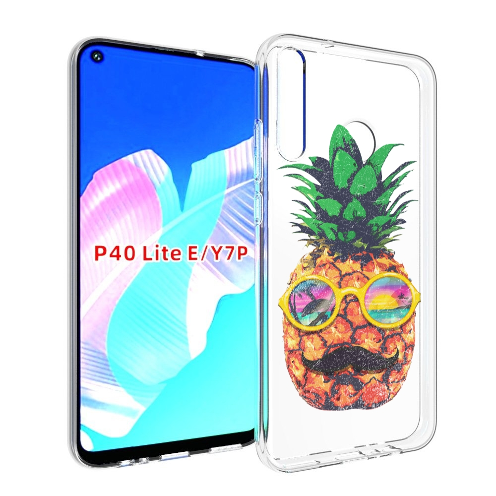 

Чехол бампер MyPads прикольный ананас с лицом для Huawei P40 Lit, Прозрачный, Tocco