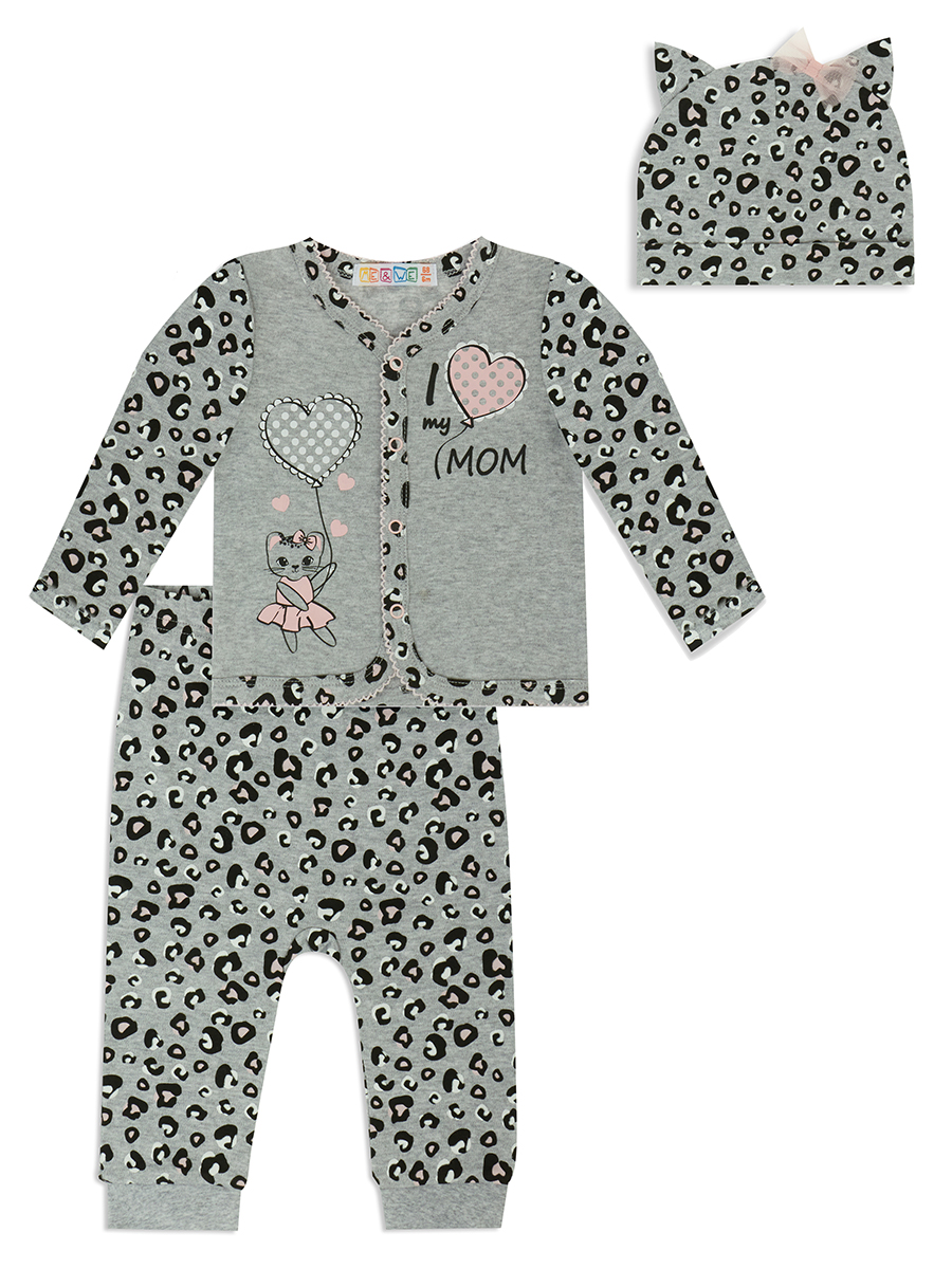 Комплект одежды новорожденным Me&We NG121-J709-319 Серый-74