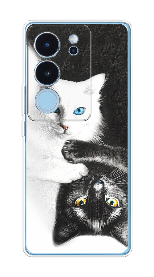 

Чехол на Vivo V29 5G "Коты Инь-Янь", 269350-1