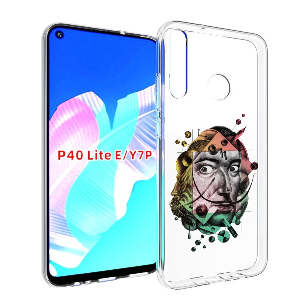 

Чехол бампер MyPads разноцветное лицо абстракция для Huawei P40, Прозрачный, Tocco