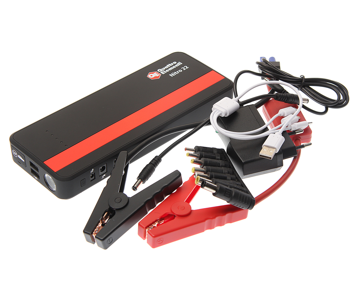 Устройство пусковое 12V 700A 22000мА/ч (power bank) QUATTRO ELEMENTI Nitro 22