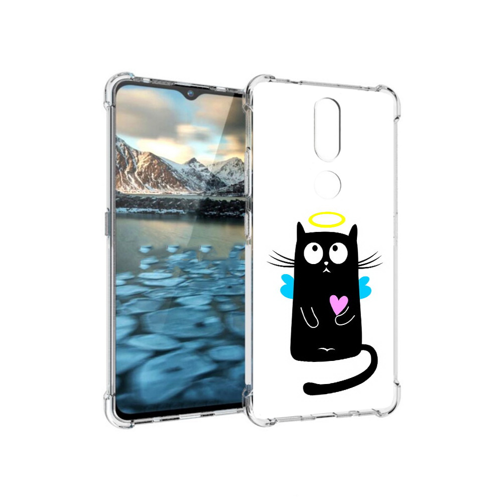 

Чехол MyPads Tocco для Nokia 2.4 Кот ангелок (PT227049.107.96), Прозрачный, Tocco