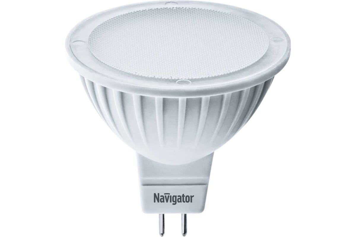 Лампа светодиодная Navigator 94 246, 7 Вт, цоколь GU5.3 холодный свет 6500К