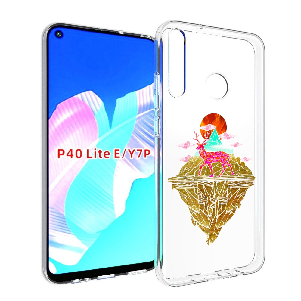 

Чехол бампер MyPads розовый олень абстракция для Huawei P40 Lite, Прозрачный, Tocco
