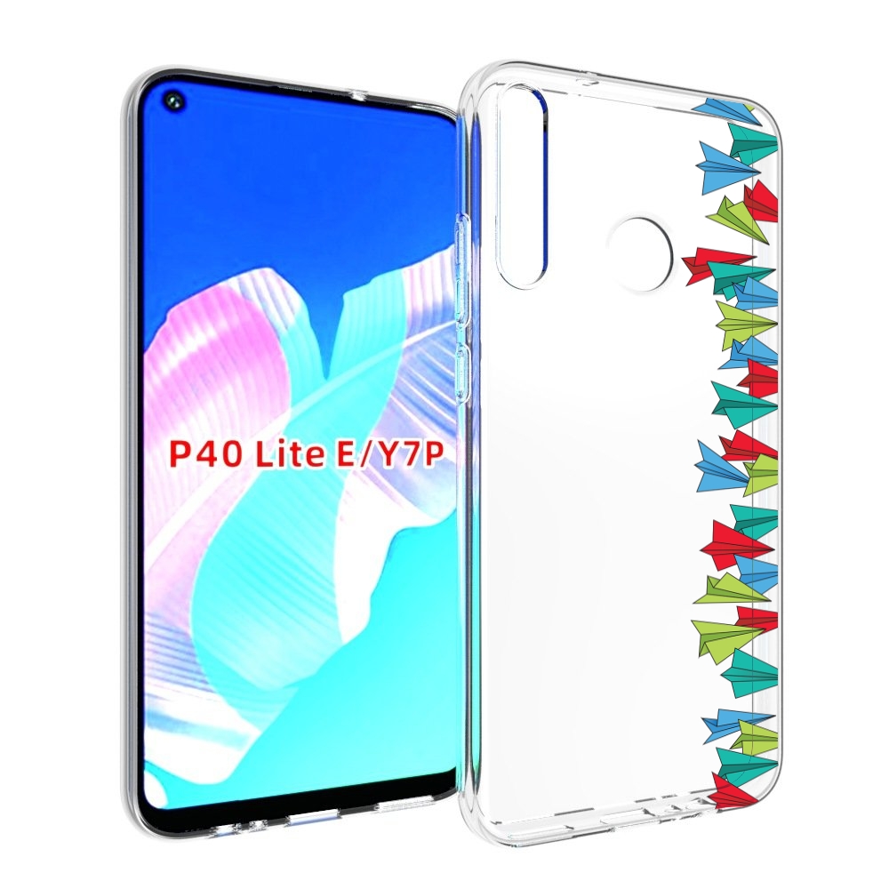 

Чехол бампер MyPads самолетики из листочков для Huawei P40 Lite, Прозрачный, Tocco