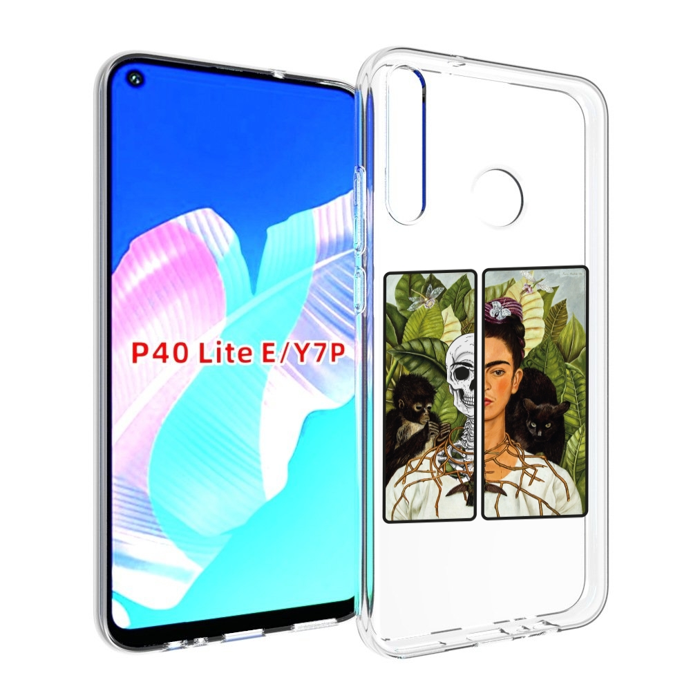 

Чехол бампер MyPads сдвоенная картинка девушка скелет для Huawei, Прозрачный, Tocco