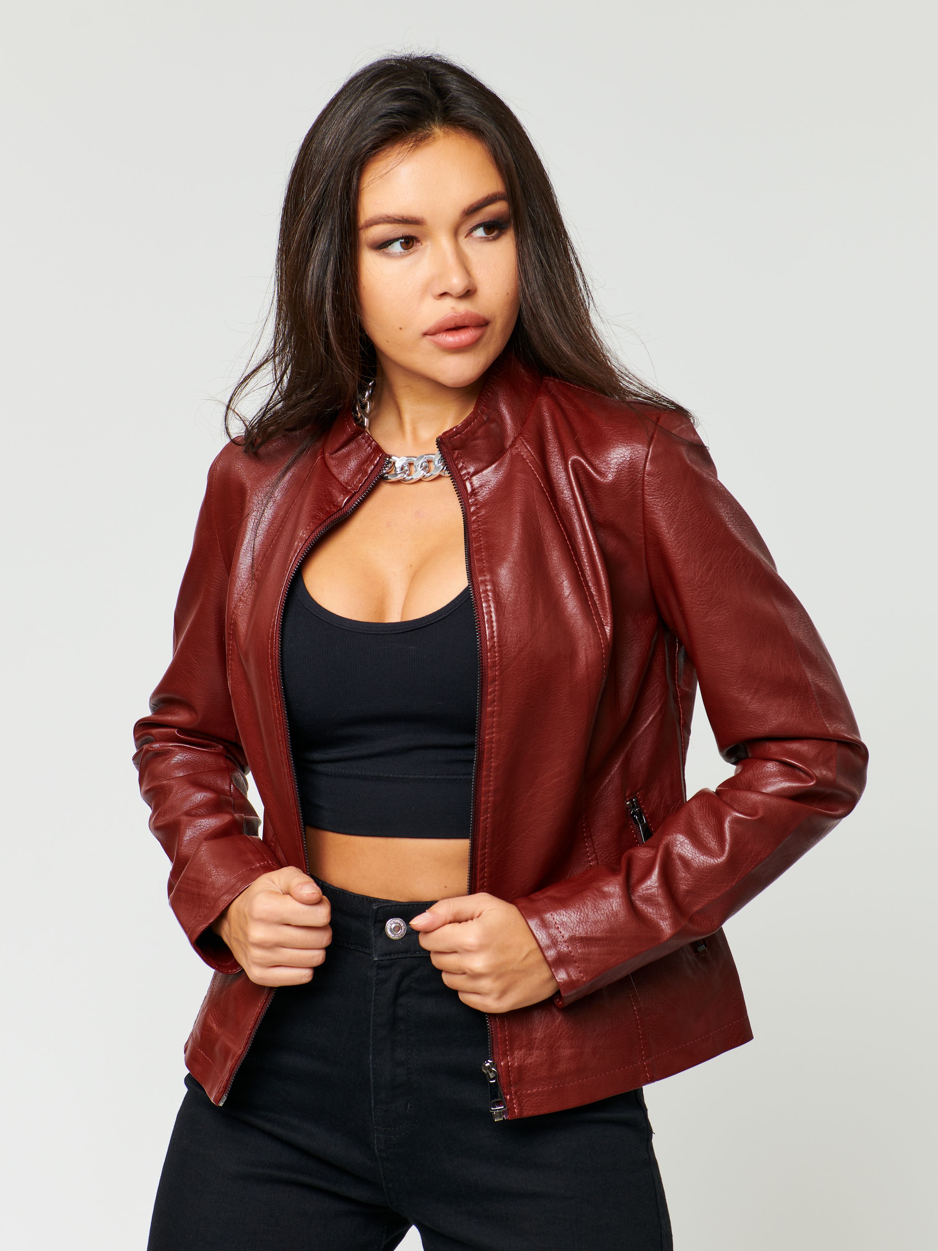 Куртка женская E-Lisman&ZG 96 коричневая 42 RU