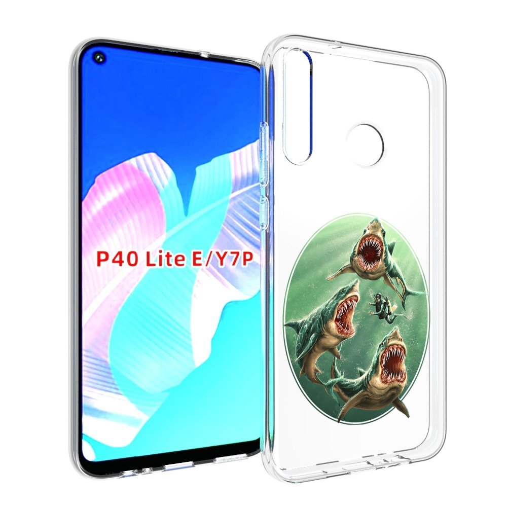 

Чехол бампер MyPads синяя бездна для Huawei P40 Lite E., Прозрачный, Tocco