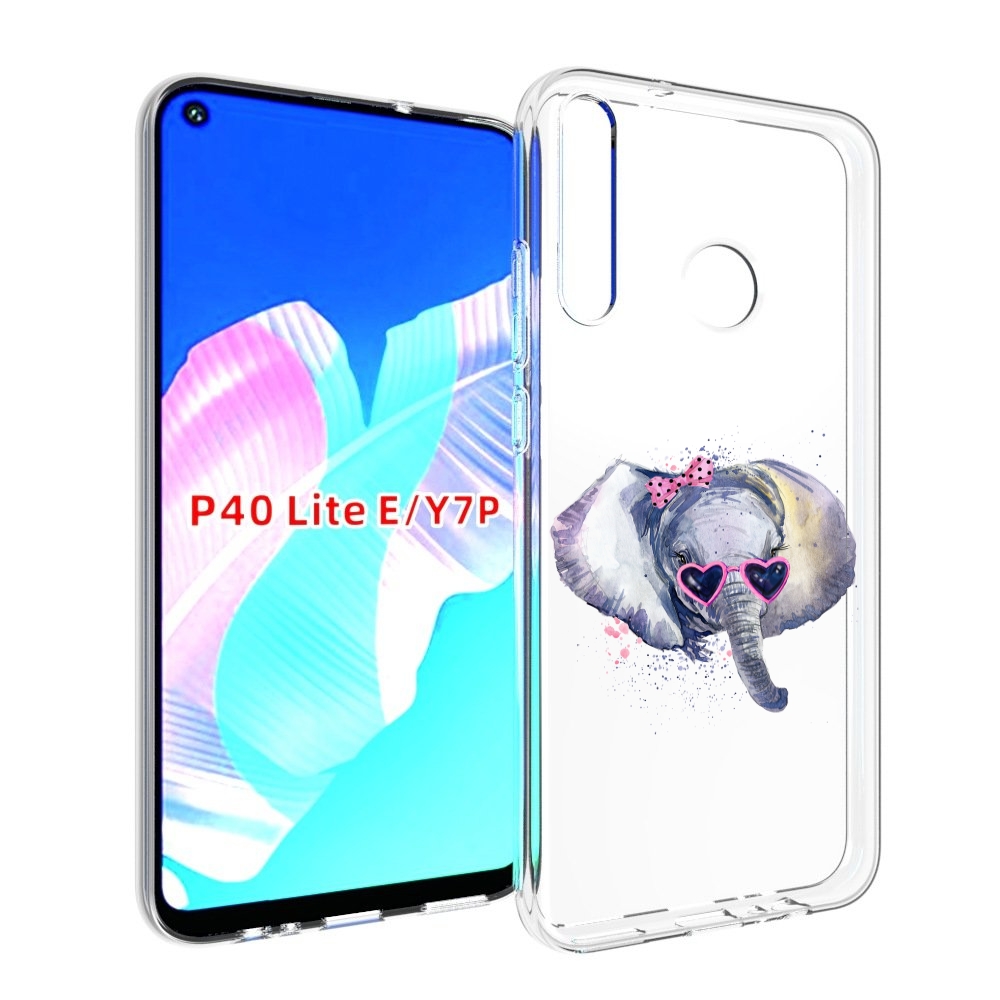 

Чехол бампер MyPads слоник в очках для Huawei P40 Lite E., Прозрачный, Tocco