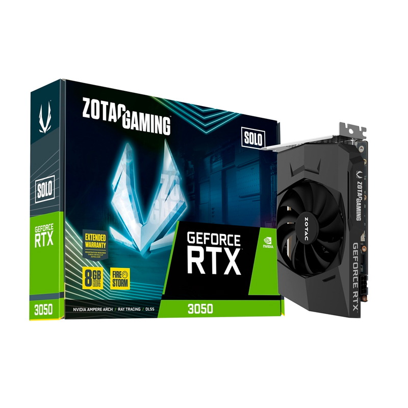 фото Видеокарта zotac nvidia geforce rtx 3050 8 гб (zt-a30500g-10l)