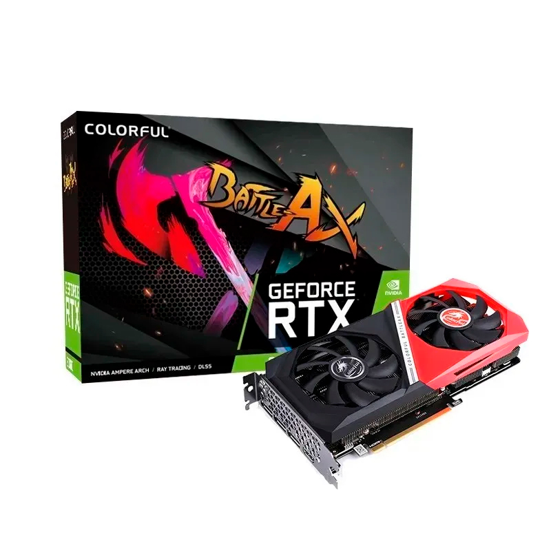 фото Видеокарта colorful nvidia geforce rtx 3060 8 гб (nb duo 8gb-v)