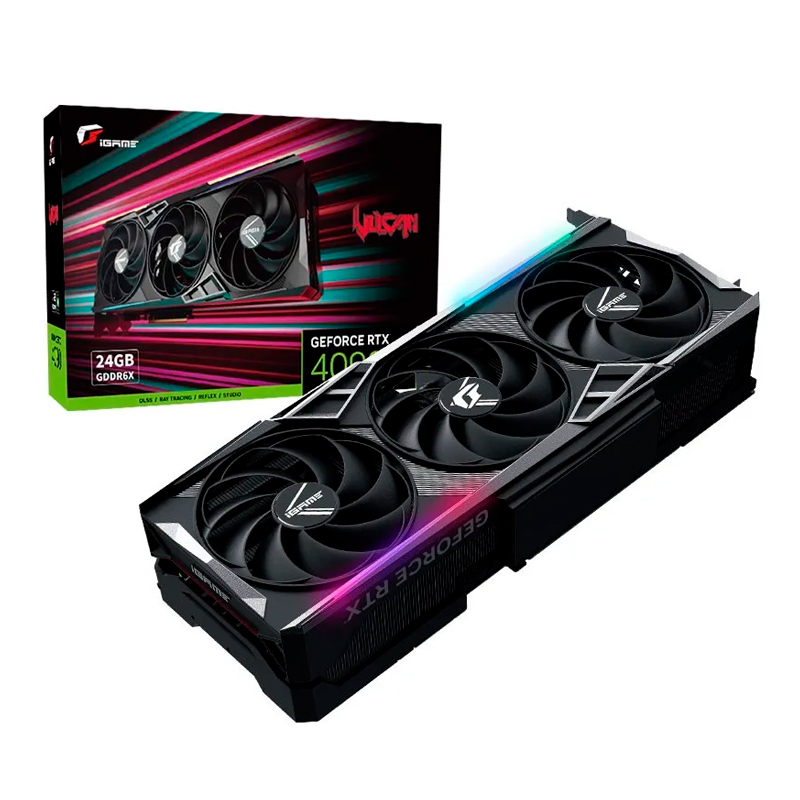 фото Видеокарта colorful nvidia geforce rtx 4090 24 гб (igame vulcan oc-v)