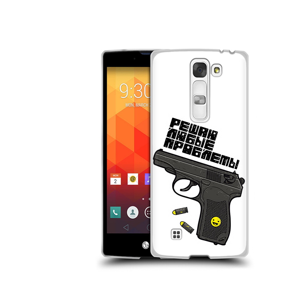 

Чехол MyPads Tocco для LG Magna пистолет против проблем (PT13410.79.542), Прозрачный, Tocco