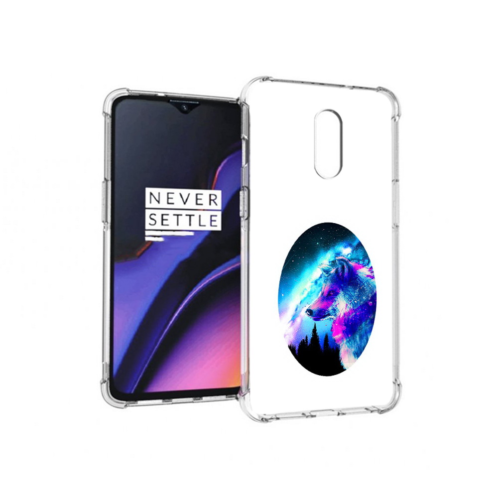 

Чехол MyPads Tocco для OnePlus 7 голубой волк (PT227043.140.293), Прозрачный, Tocco