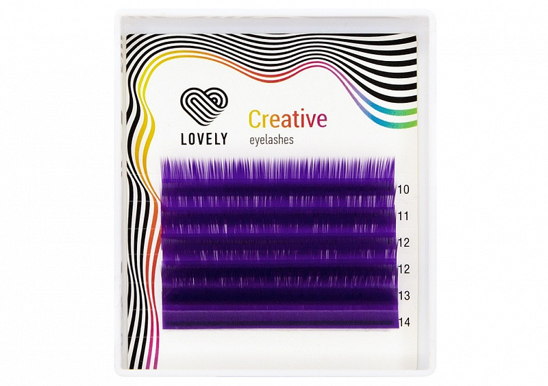 

Ресницы на ленте Lovely Mini, Фиолетовые, D, 0.07, 7-11 mm, 6 линий, Фиолетовый