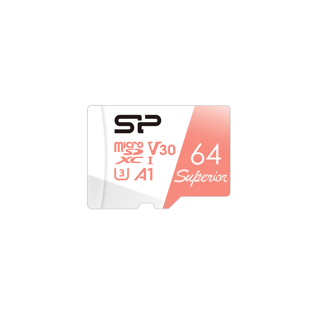 Карта памяти Silicon Power Superior A1 microSDXC 64GB (SP064GBSTXDV3V20)