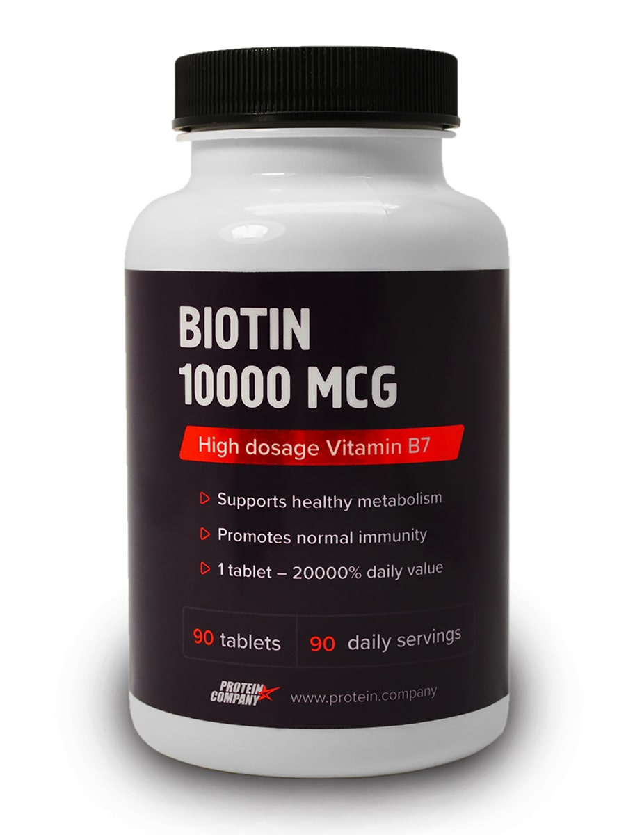 

Биотин Protein.Сompany 10000 mcg 90 таблеток, 10000 mcg