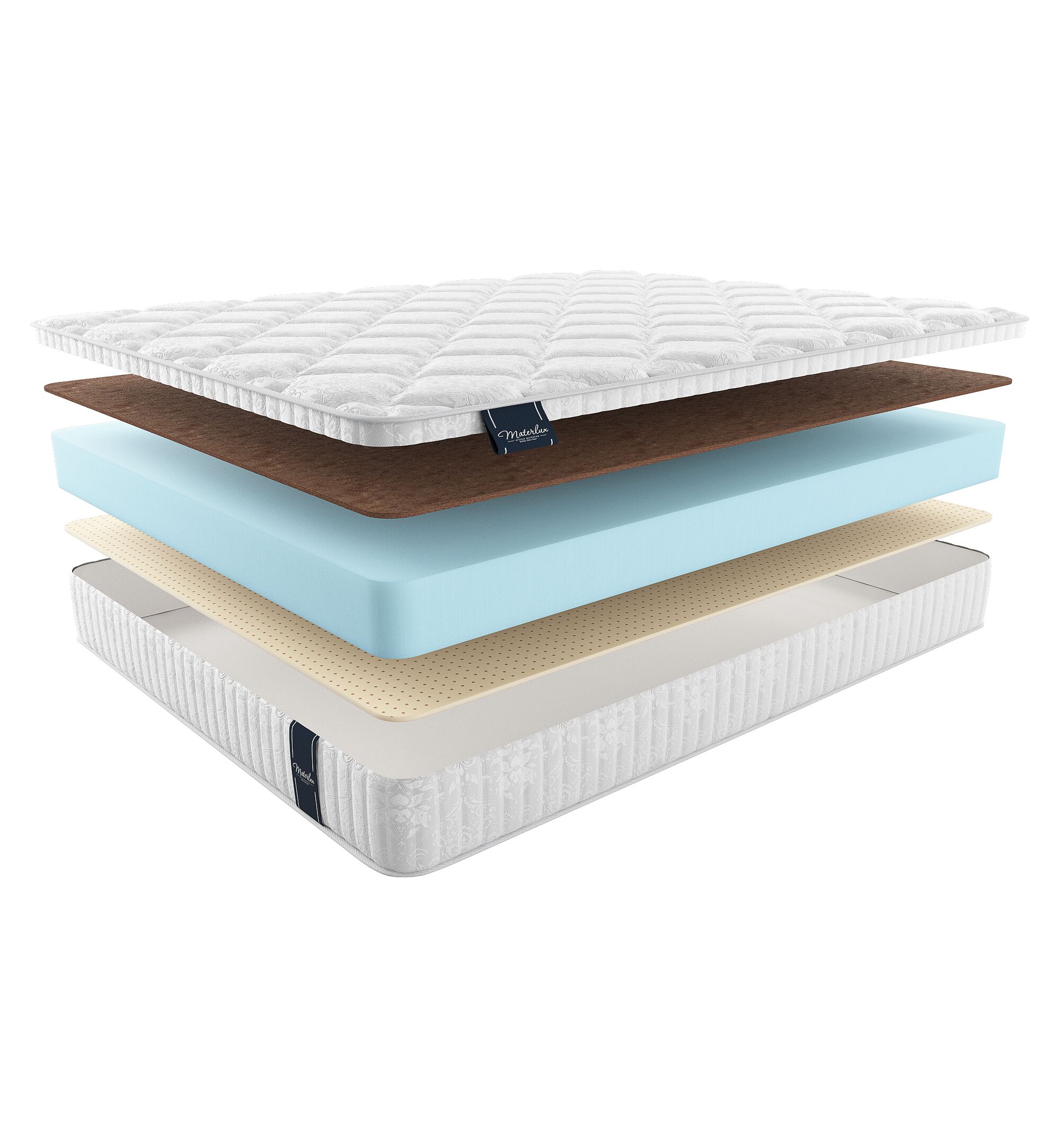 

Матрас Materlux Light Almonte 180х190, Бежевый;белый;серый;серебристый, Almonte