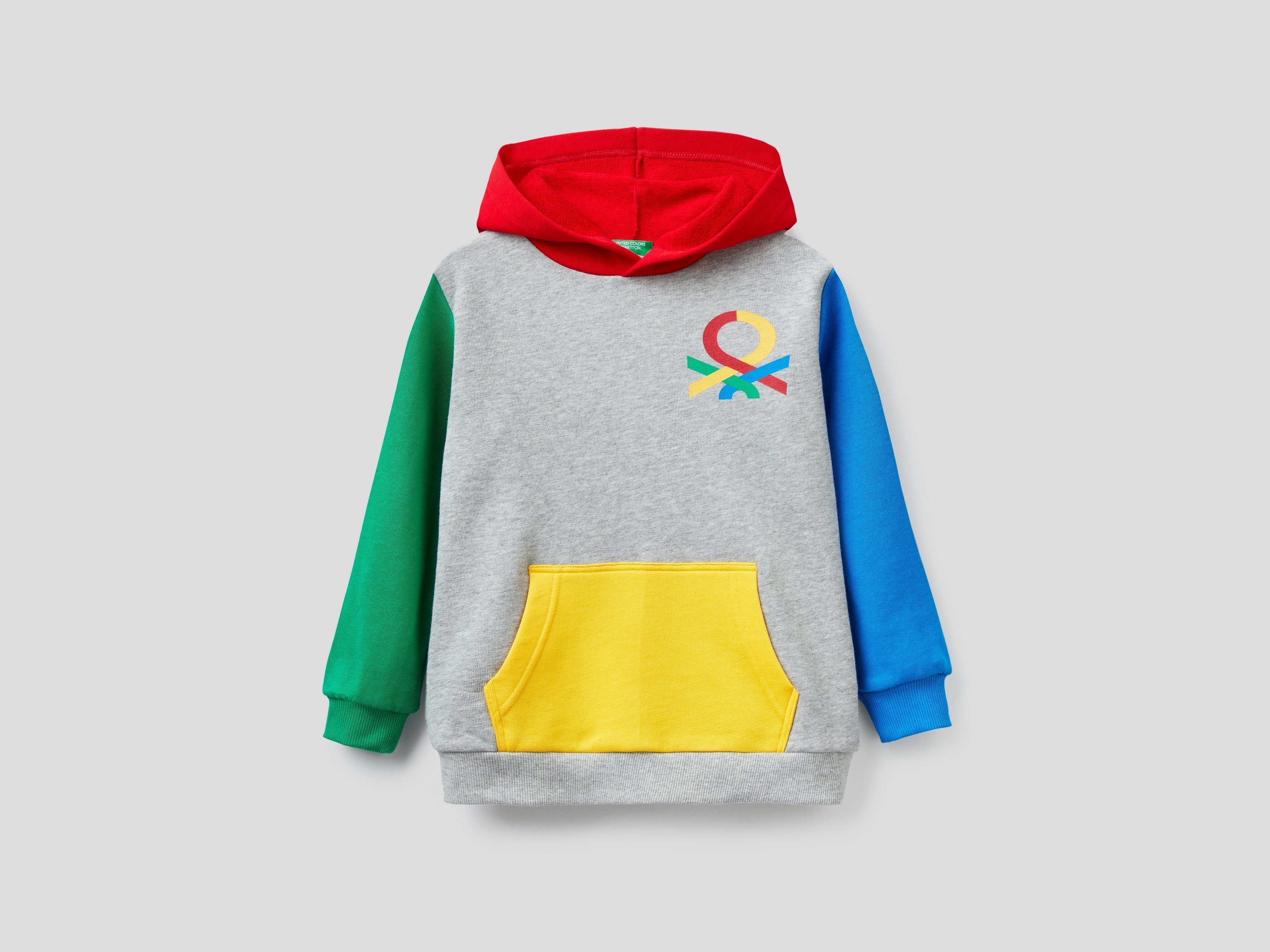 фото Толстовка для мальчиков benetton цв. разноцветный р.116 united colors of benetton