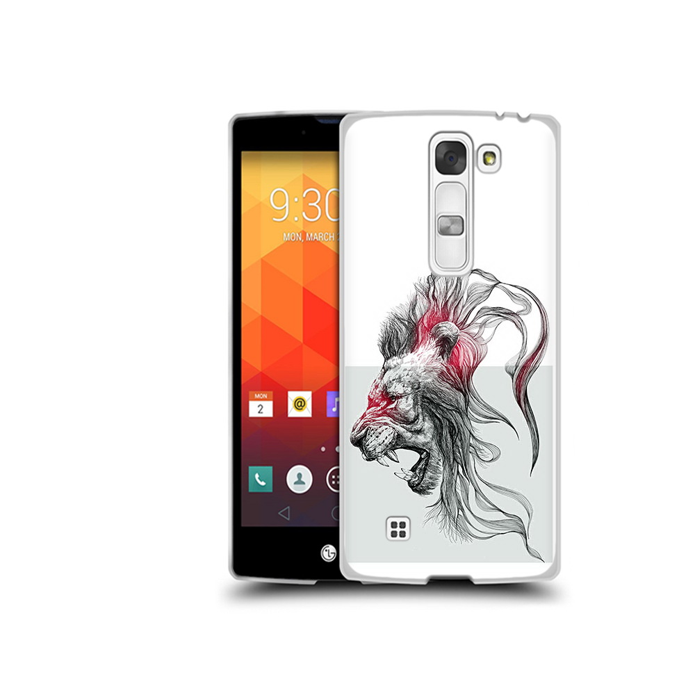 

Чехол MyPads Tocco для LG Magna разъяренный лев (PT13410.79.576), Прозрачный, Tocco