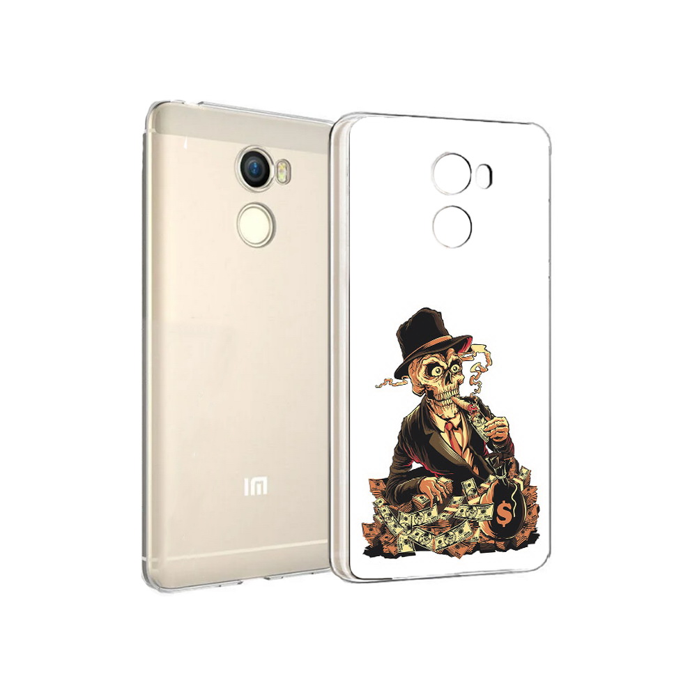 

Чехол MyPads Tocco для Xiaomi Redmi 4 нарисованный череп с сигаретой (PT47306.287.515), Прозрачный, Tocco