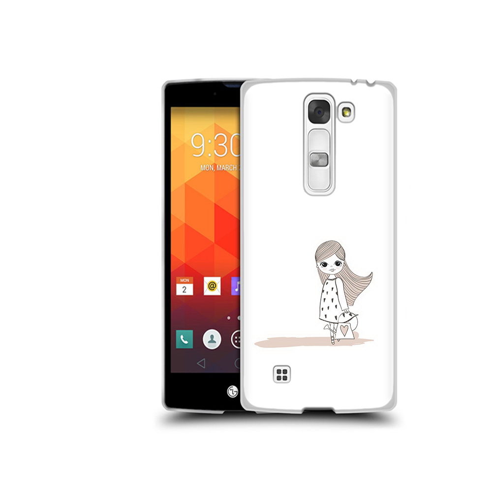 Чехол MyPads Tocco для LG Magna Девочка с сумкой (PT13410.79.61)