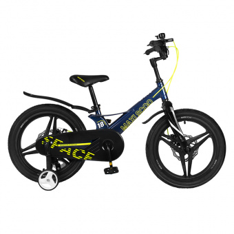 фото Детский двухколесный велосипед maxiscoo space 18" делюкс , синий