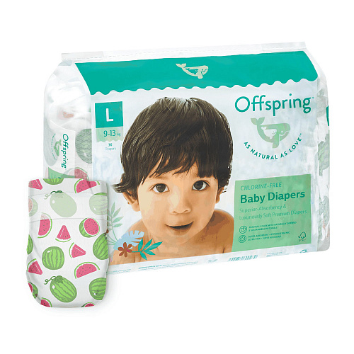 

Подгузники Offspring OFIN0073-1380 Арбузы 36 шт