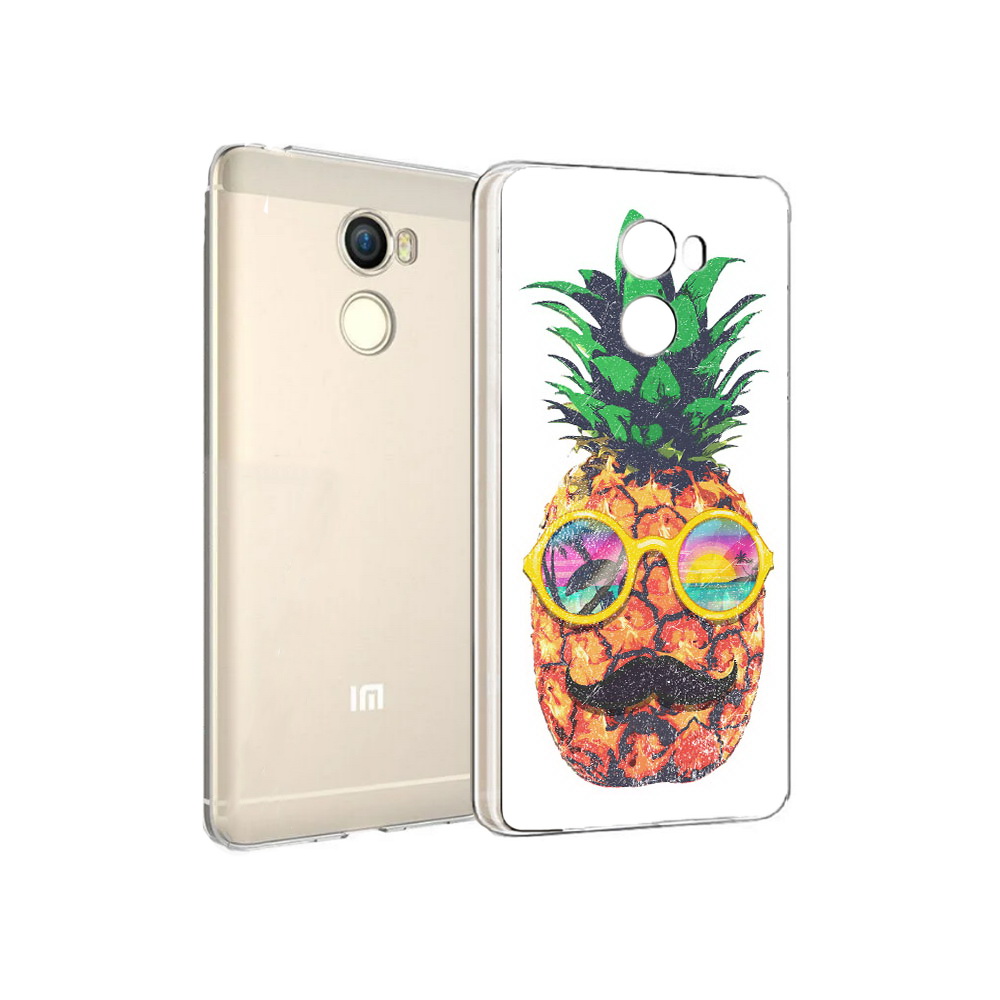 

Чехол MyPads Tocco для Xiaomi Redmi 4 прикольный ананас с лицом (PT47306.287.556), Прозрачный, Tocco