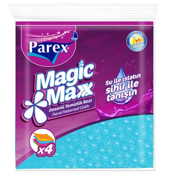 Салфетки для влажной уборки Parex Magic Max-Cleaning 4 шт 324₽