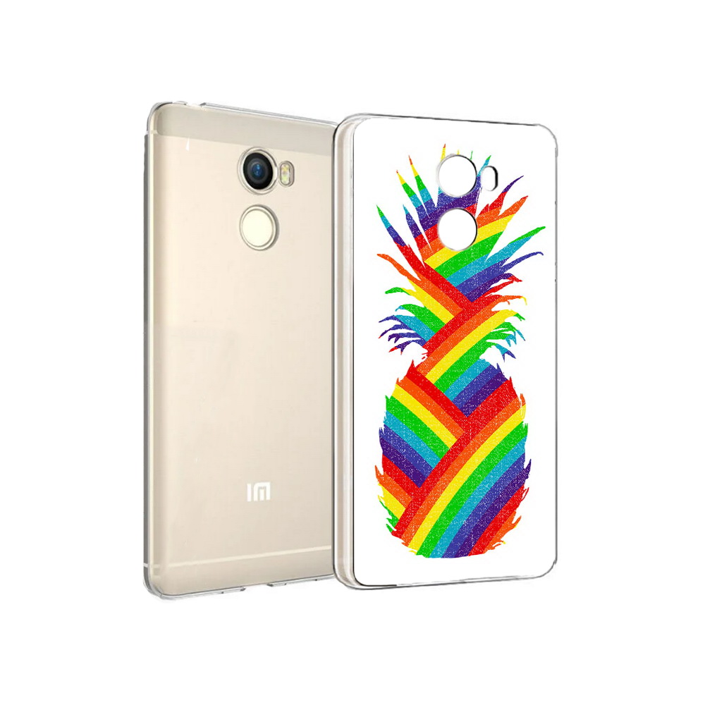 Чехол MyPads Tocco для Xiaomi Redmi 4 радужный ананас (PT47306.287.566)