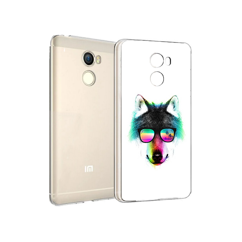 

Чехол MyPads Tocco для Xiaomi Redmi 4 радужный волк (PT47306.287.567), Прозрачный, Tocco