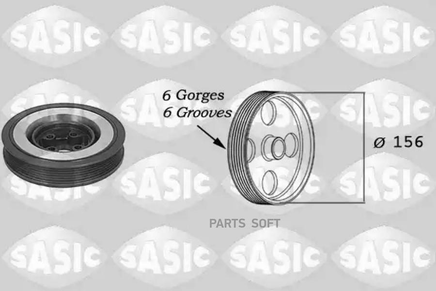 Ременный Шкив, Коленчатый Вал SASIC 9001802