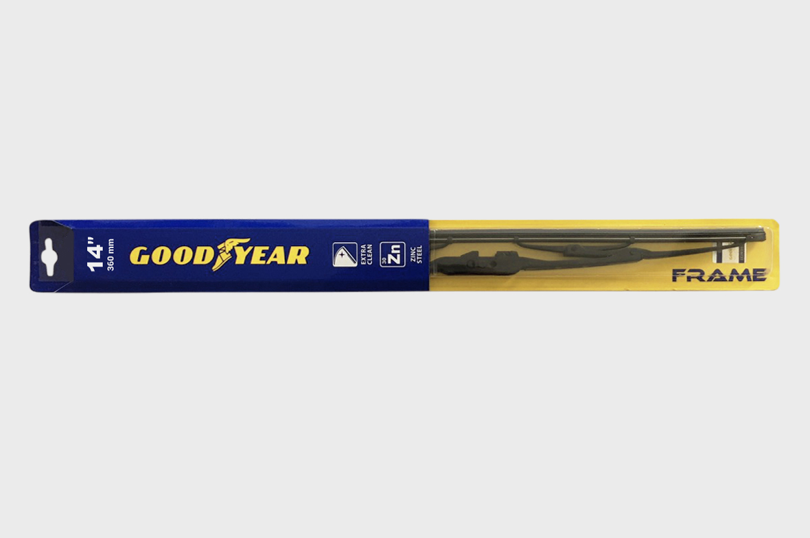 

Каркасная Щетка Стеклоочистителя Goodyear Frame 14/36 Cm Всесезонная, 3 Переходника GOODYE