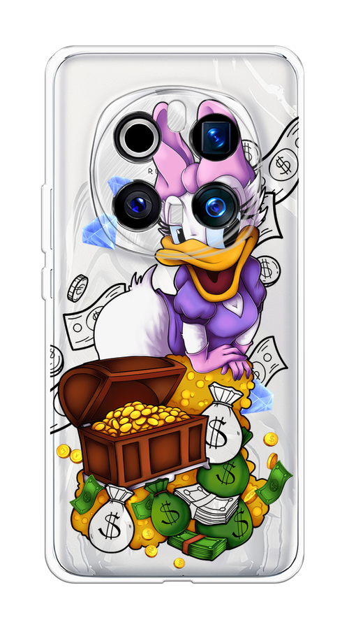 

Чехол на Honor Magic 7 Pro Rich Daisy Duck, Коричневый;белый;фиолетовый, 6125650-1