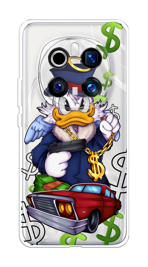 

Чехол на Honor Magic 7 Pro Scrooge McDuck with a Gold Chain, Красный;синий;белый, 6125650-1