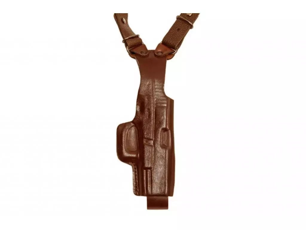 

Кобура Holster наплечная вертикального ношения, модель V1 для Гроза-04, Р226, Р226Т, Коричневый